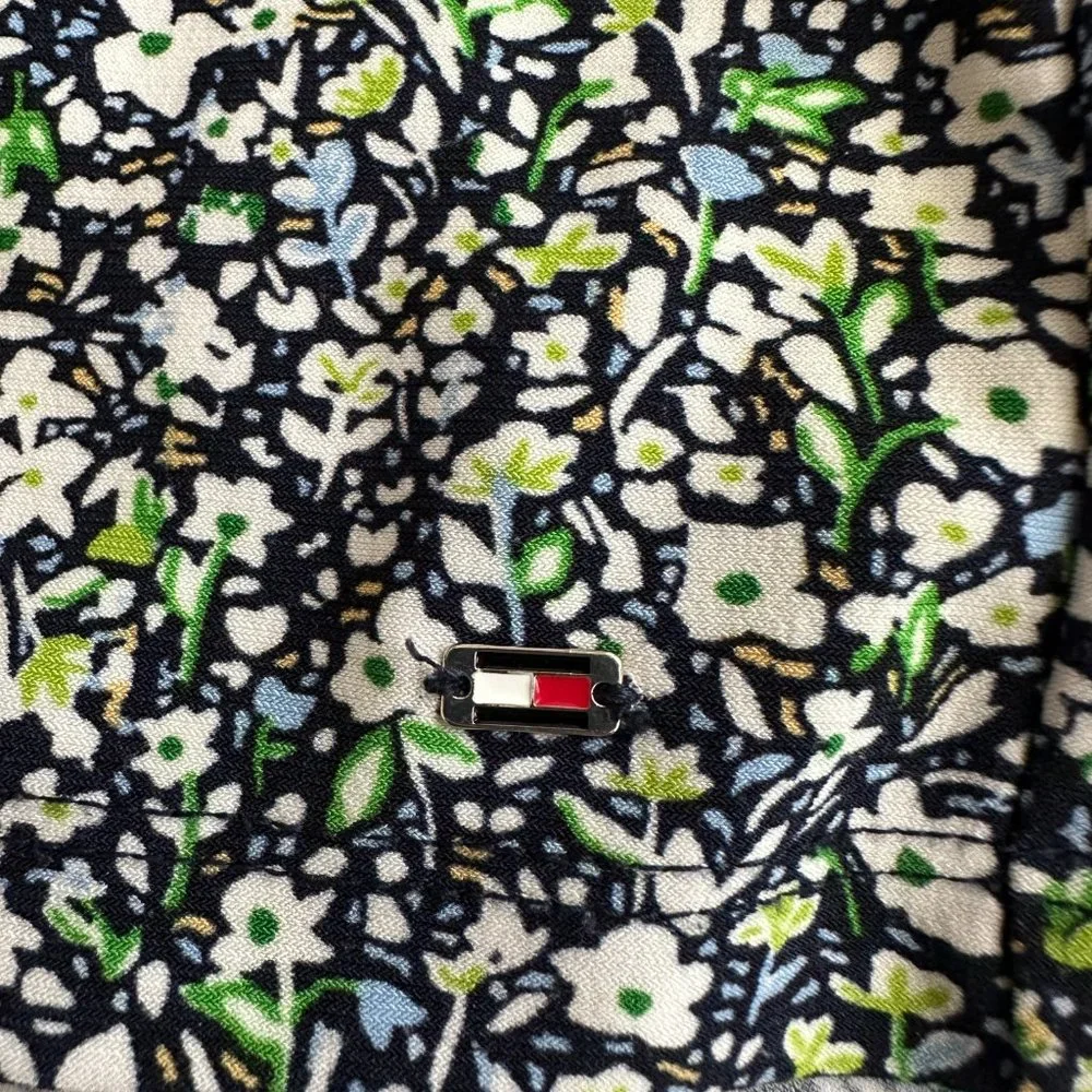 Tommy Hilfiger Floral Twist Front Sleeveless Tank Shell Top Women's Medium - Picture 5 of 6